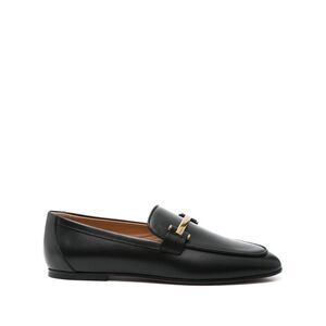 Tod`S Women Branded Metal Bar Leather Loafers